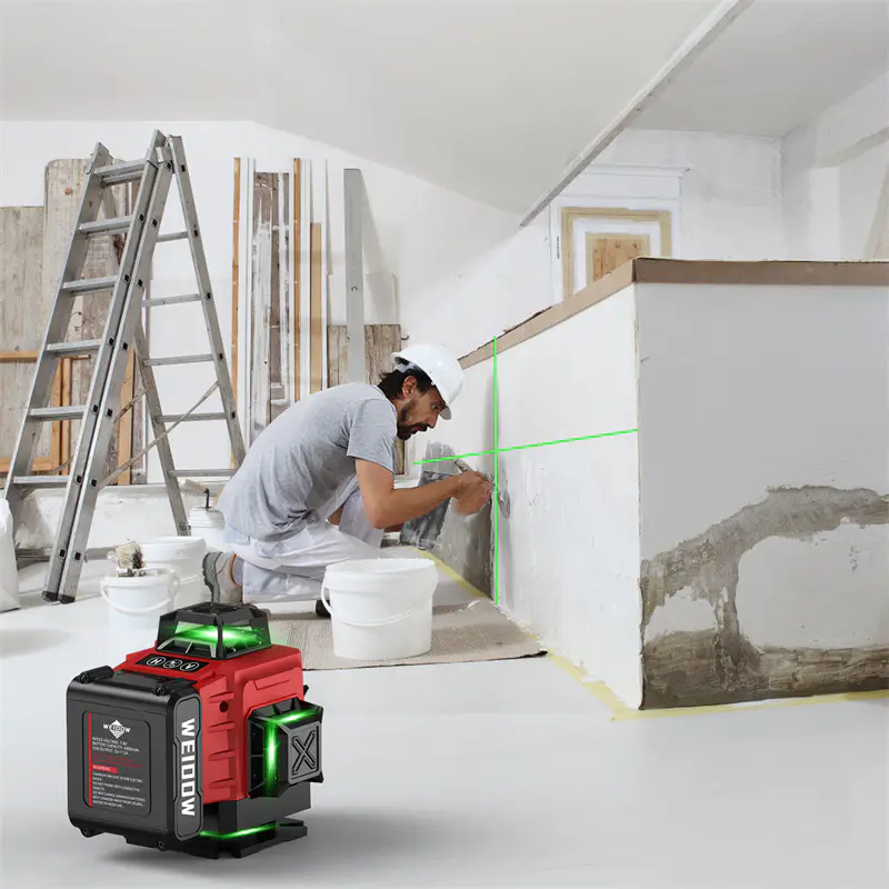 What common mistakes can be avoided by using a laser level during renovation?